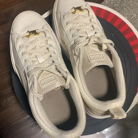 PUMA Mayze Leather Platform sneakers/shoes - Picture 12 of 12